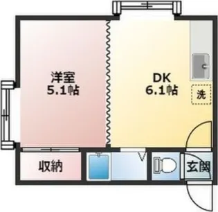 ISSEI(イッセイ)ハイム【102号室】の間取り