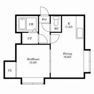 フロンティア平岸【3階】の間取り