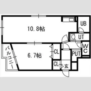 Cog福住【2階】の間取り