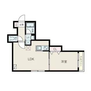 フォンテーヌ福住【102号室】の間取り