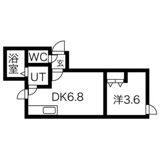 プチマーズ【203号室】の間取り