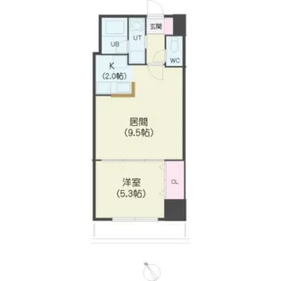 パークヒルズ白石【8階】の間取り