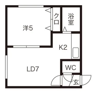 フォレスト豊平Ⅱ【102号室】の間取り
