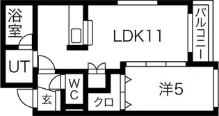 モルティーニ南郷【3階】の間取り