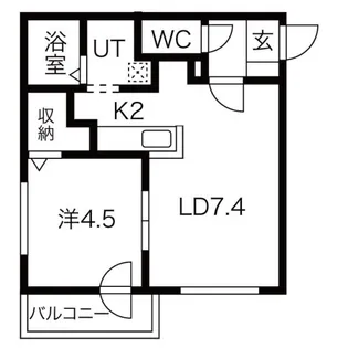 メニーズコートII【302号室】の間取り