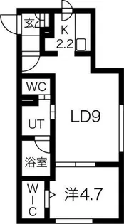 Relate菊水駅前【4階】の間取り