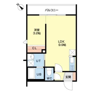 オリエントコート学園前【3階】の間取り