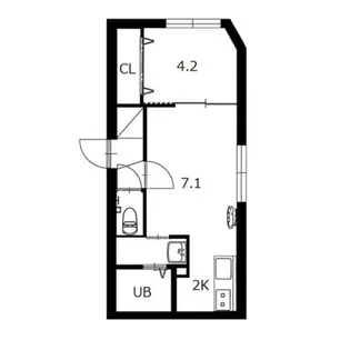 GLORY平岸【3階】の間取り