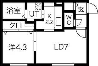 Aminas T15【3階】の間取り