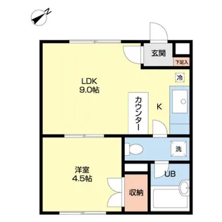 αNEXT東札幌第2【3階】の間取り