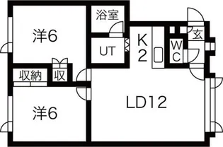 ハイブリッジ1【3階】の間取り