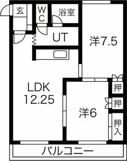 Villa Fukuzumi(ヴィラ福住)【2階】の間取り