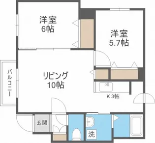 アンジェラスL・A【2階】の間取り