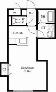 ブランノワールAMJ平岸【302号室号室】の間取り