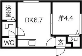 エルドラード平岸【1階】の間取り