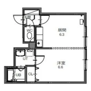 栄花ハイツA【A号室】の間取り