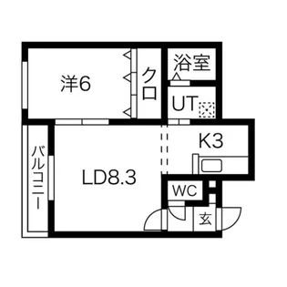 Orbs1-5【401号室】の間取り