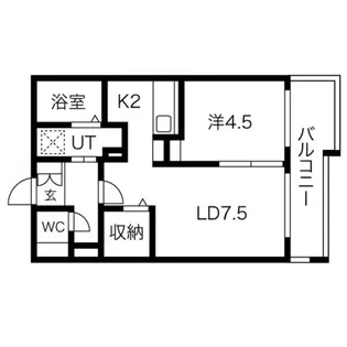 シティレジデンス南12条【2階】の間取り