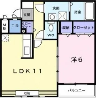 ラルゴ・レジデンス【3階】の間取り