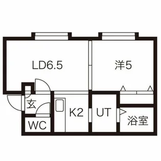 Le Ciel Bleu(ル・シエル・ブルー)平岸【3階】の間取り