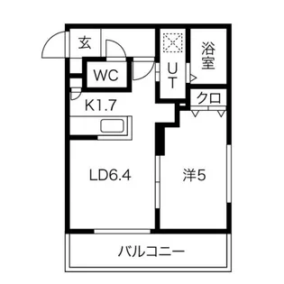 E-Town平岸【4階】の間取り