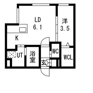 仮)RESIDENCE SHINMEI東札幌【206号室】の間取り