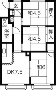 東園コーポラス【2階】の間取り