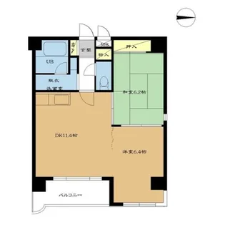 プロシード本通【9階】の間取り