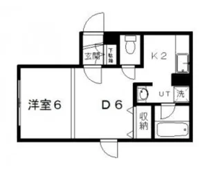 ブリックス南郷【101号室】の間取り