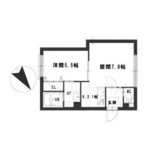 グランメール南郷通10【1階】の間取り