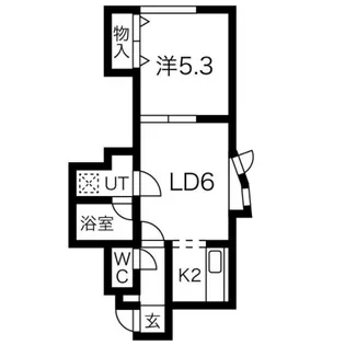 LEE SPACE東札幌【2階】の間取り