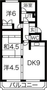 シャトー和田【4階】の間取り