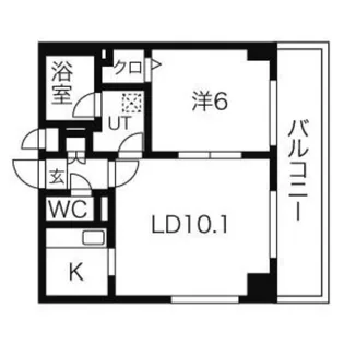 メソンカルディア【6階】の間取り