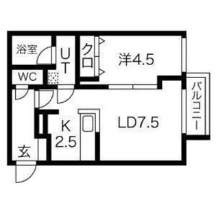 フェリシアコート【4階】の間取り