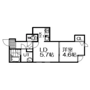 アーミン菊水【2階】の間取り