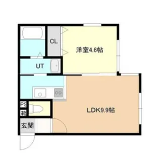 ユピテル栄通【3階】の間取り