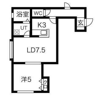 ピースハーモニー南郷A棟【205号室】の間取り