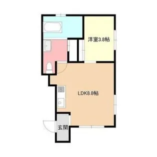 ビアン豊平公園【2階】の間取り