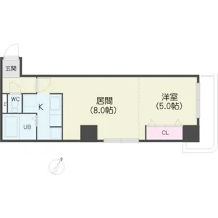 コトン月寒中央【1002号室】の間取り