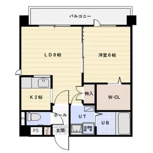 カームヒルズ南郷【303号室】の間取り