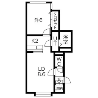 ブランドバーグ1st【3階】の間取り