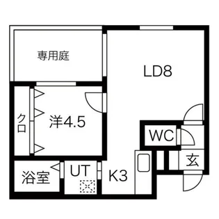 リュクス中の島【1階】の間取り