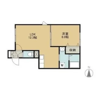 ボヌールSK中の島【3階】の間取り