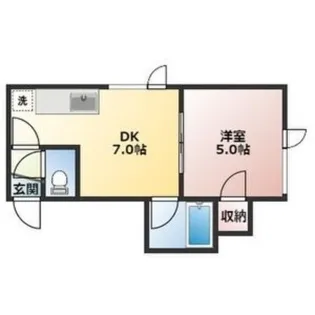 ロイヤルコート学園前【3階】の間取り