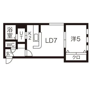 ドリームハウス豊平【302号室】の間取り