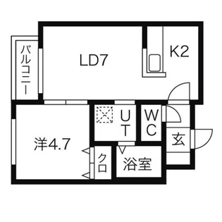 リバージュL38【2階】の間取り