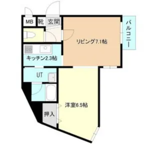 コーポげんじ菊水【4階】の間取り