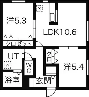 エレンシア【4階】の間取り