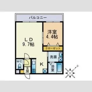 アクアトピア福住【1階】の間取り