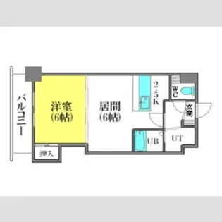 フェアフィールド菊水【403号室】の間取り